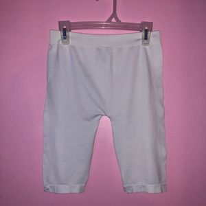 White Biker Shorts
